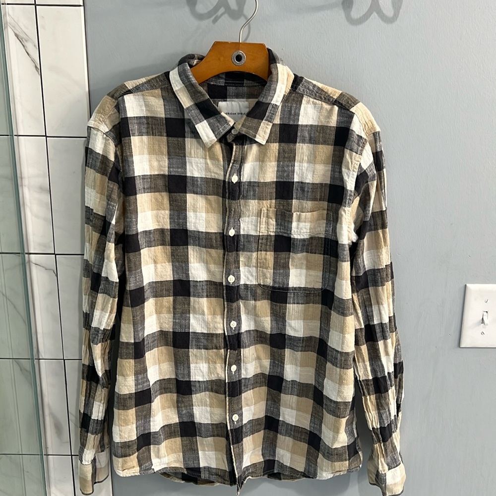 American Eagle Men’s Lightweight Flannel Size L